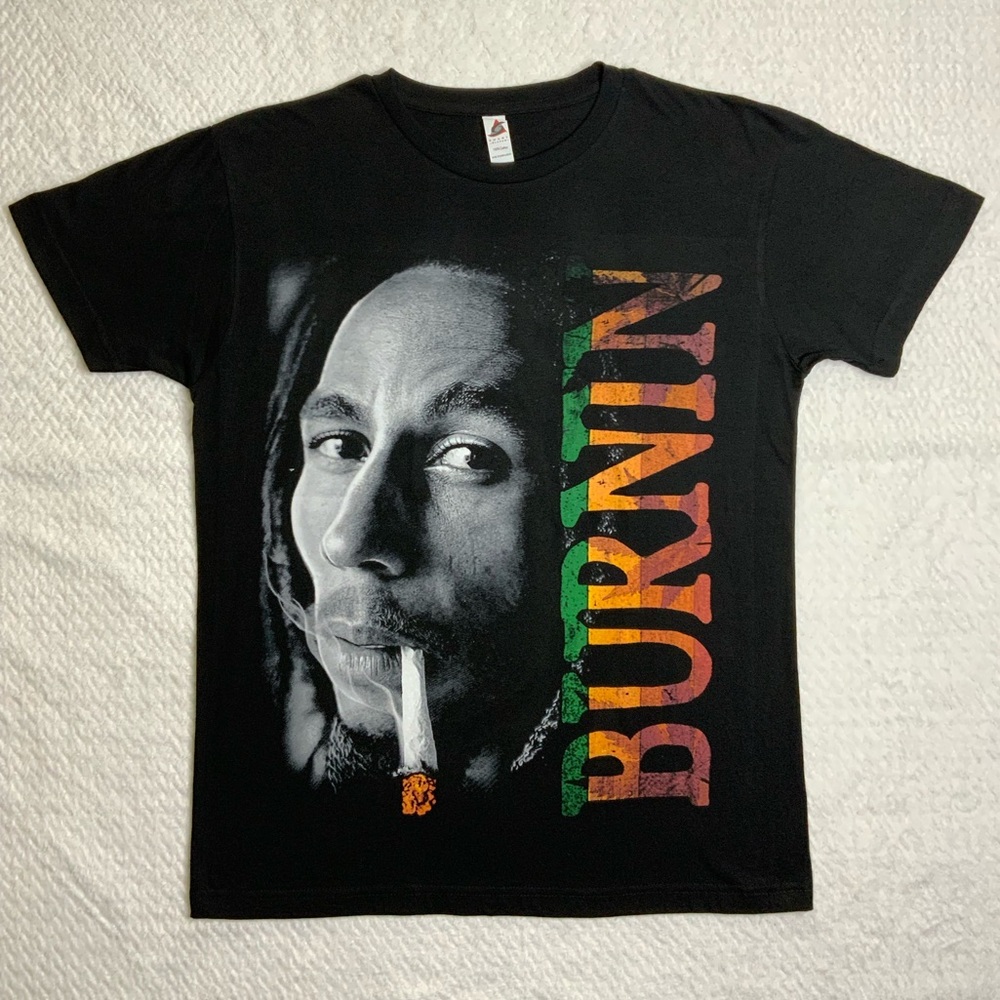 Smart blank bob Marley burnin shirt